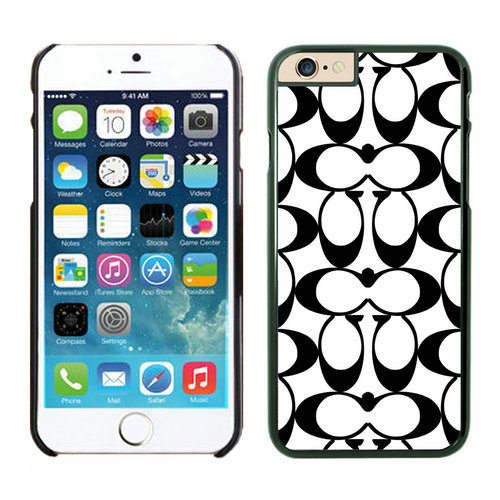 Coach Big Logo Black White iPhone 6 Cases EZD